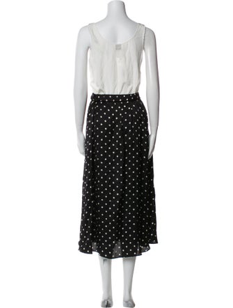 Claudie Pierlot Polka Dot Print Long Dress