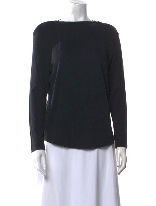 Claudie Pierlot Bateau Neckline Long Sleeve Top
