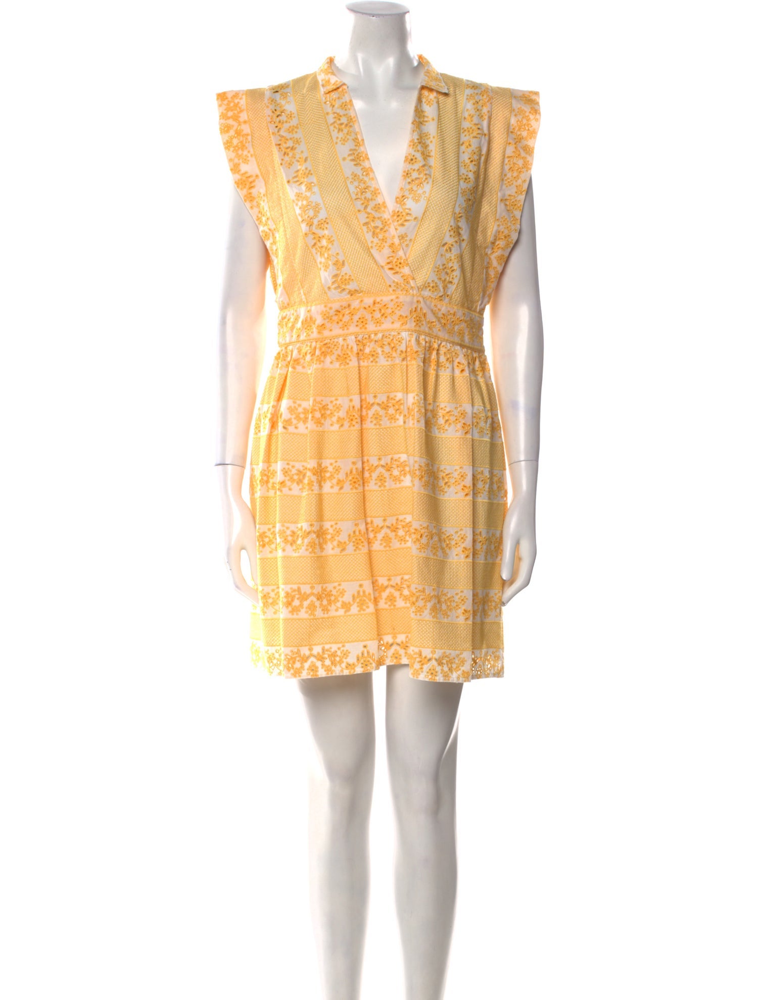 Claudie Pierlot V-Neck Mini Dress