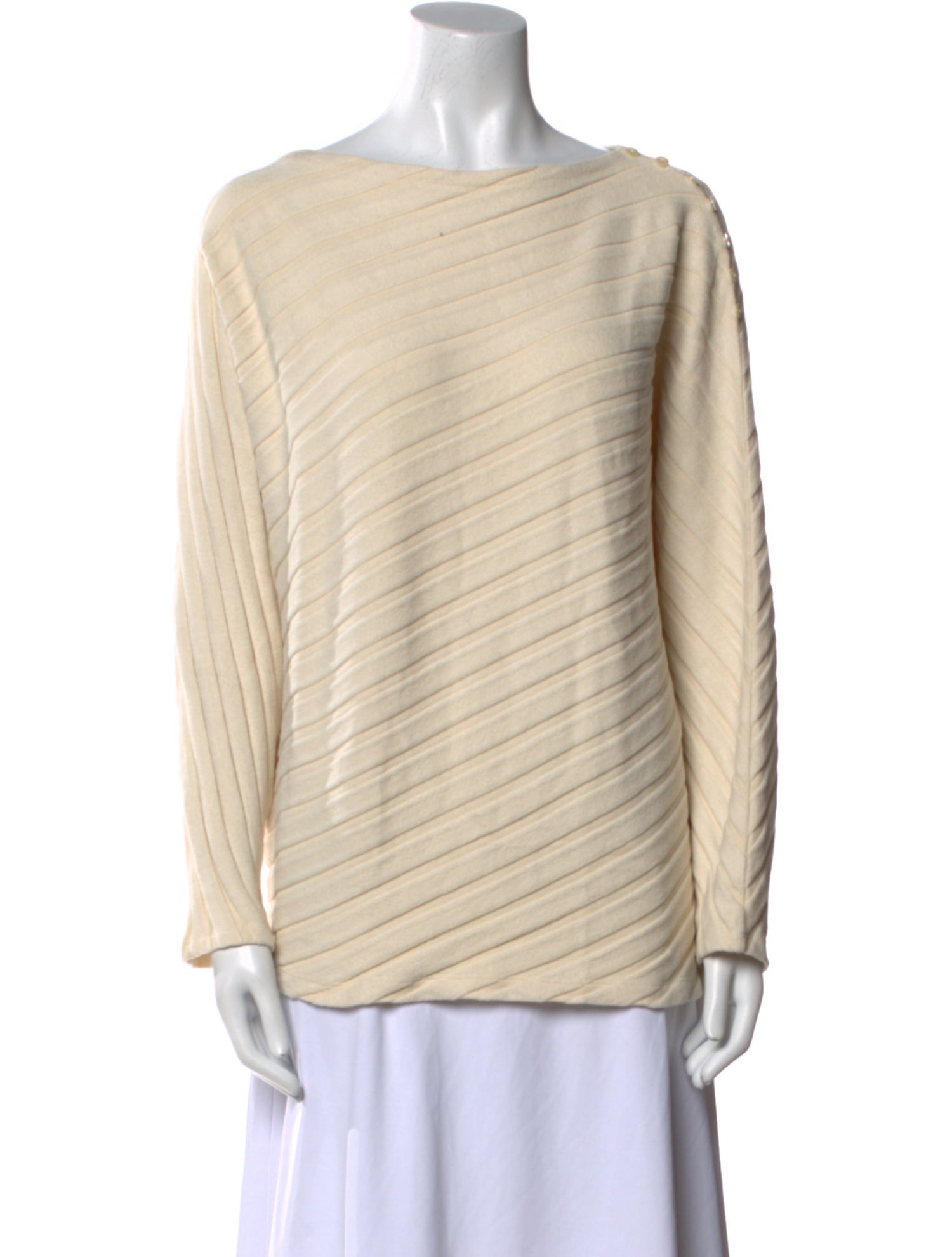 Claudie Pierlot Bateau Neckline Long Sleeve Top