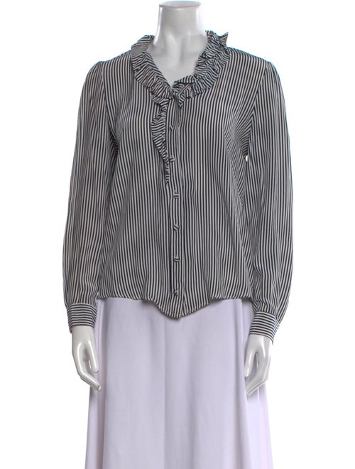 Claudie Pierlot Striped Long Sleeve Blouse