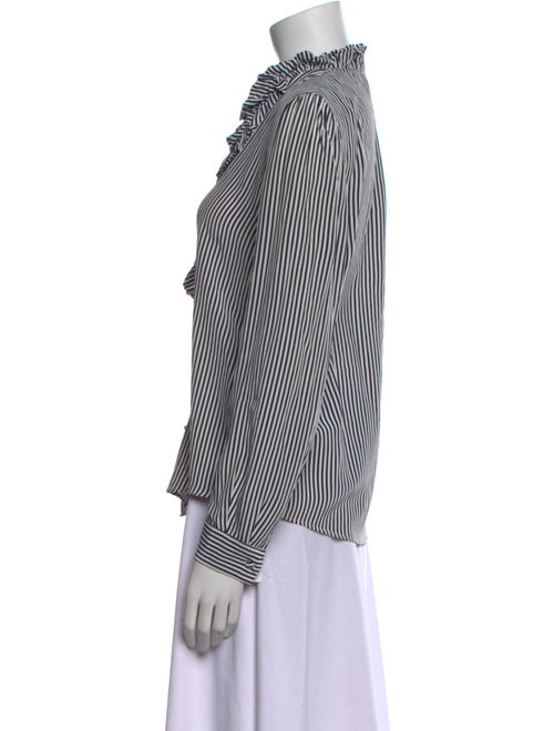 Claudie Pierlot Striped Long Sleeve Blouse