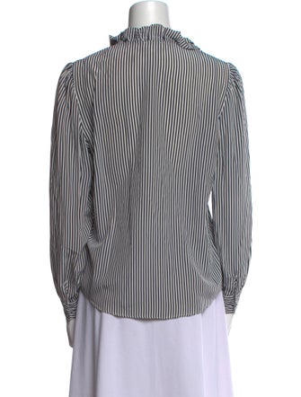 Claudie Pierlot Striped Long Sleeve Blouse