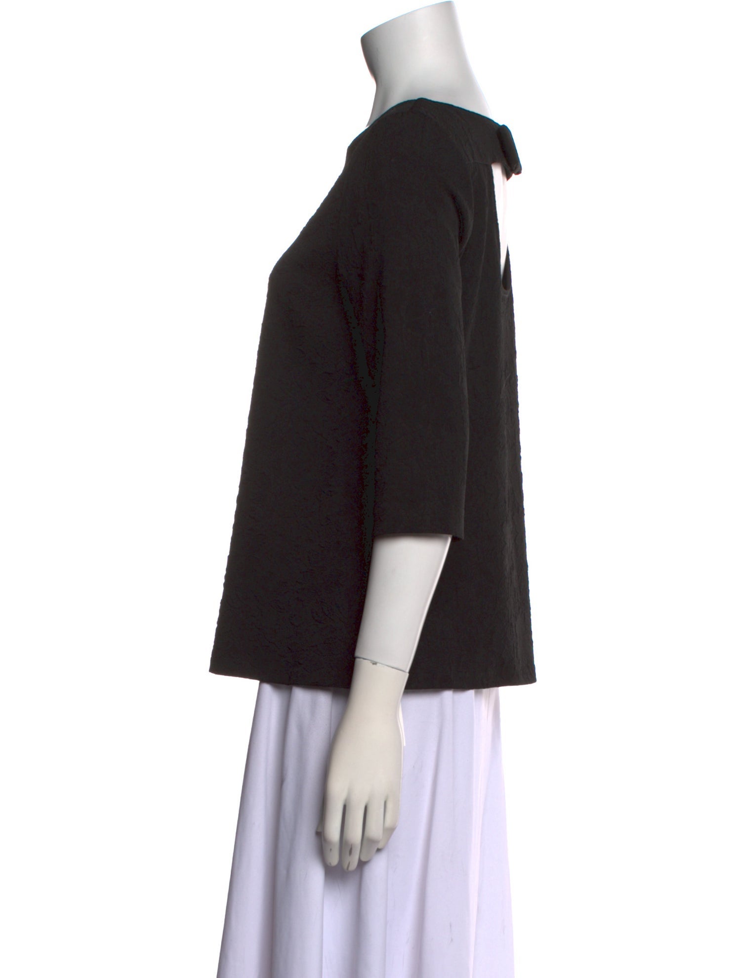 Claudie Pierlot Bateau Neckline Three-Quarter Sleeve Top