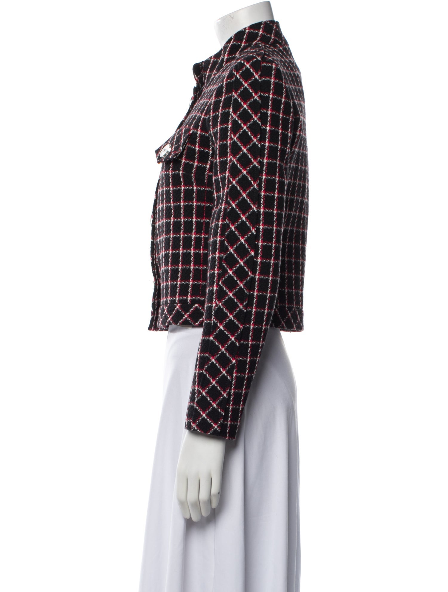 Claudie Pierlot Plaid Print Evening Jacket w/ Tags