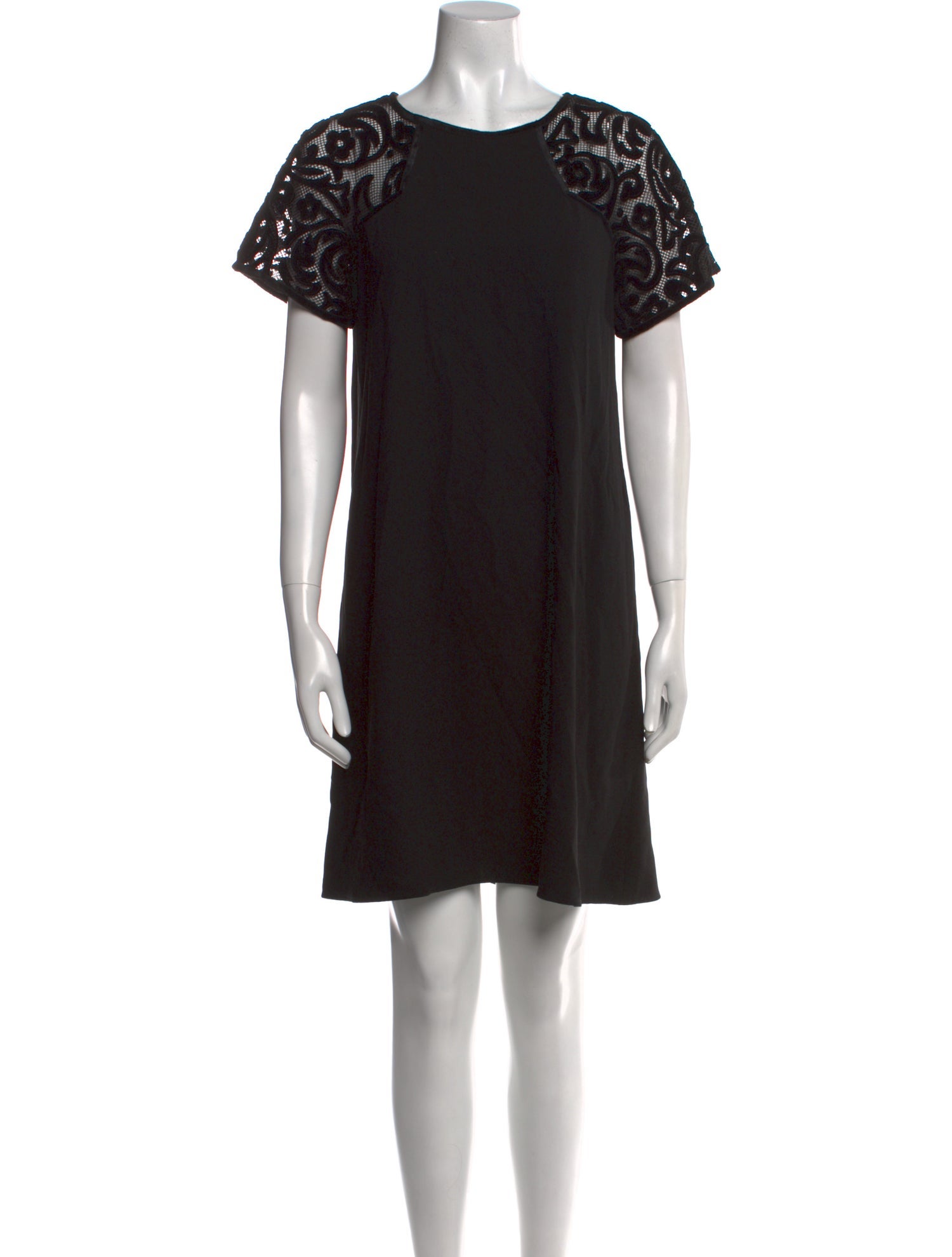 Claudie Pierlot Bateau Neckline Mini Dress