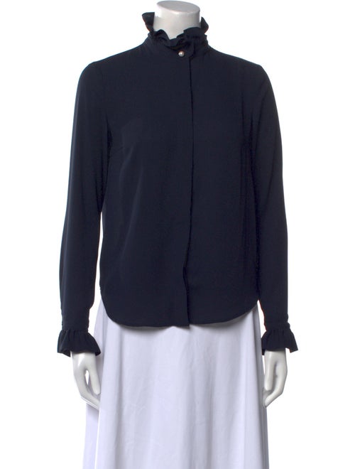 Claudie Pierlot Mock Neck Long Sleeve Sweatshirt
