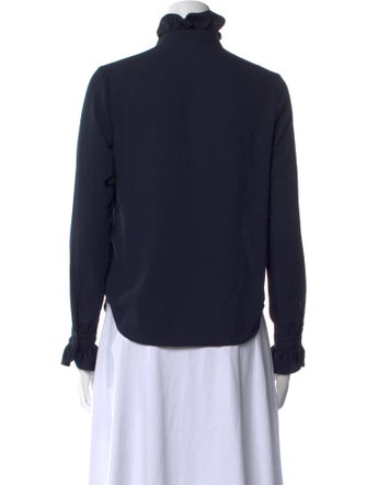 Claudie Pierlot Mock Neck Long Sleeve Sweatshirt