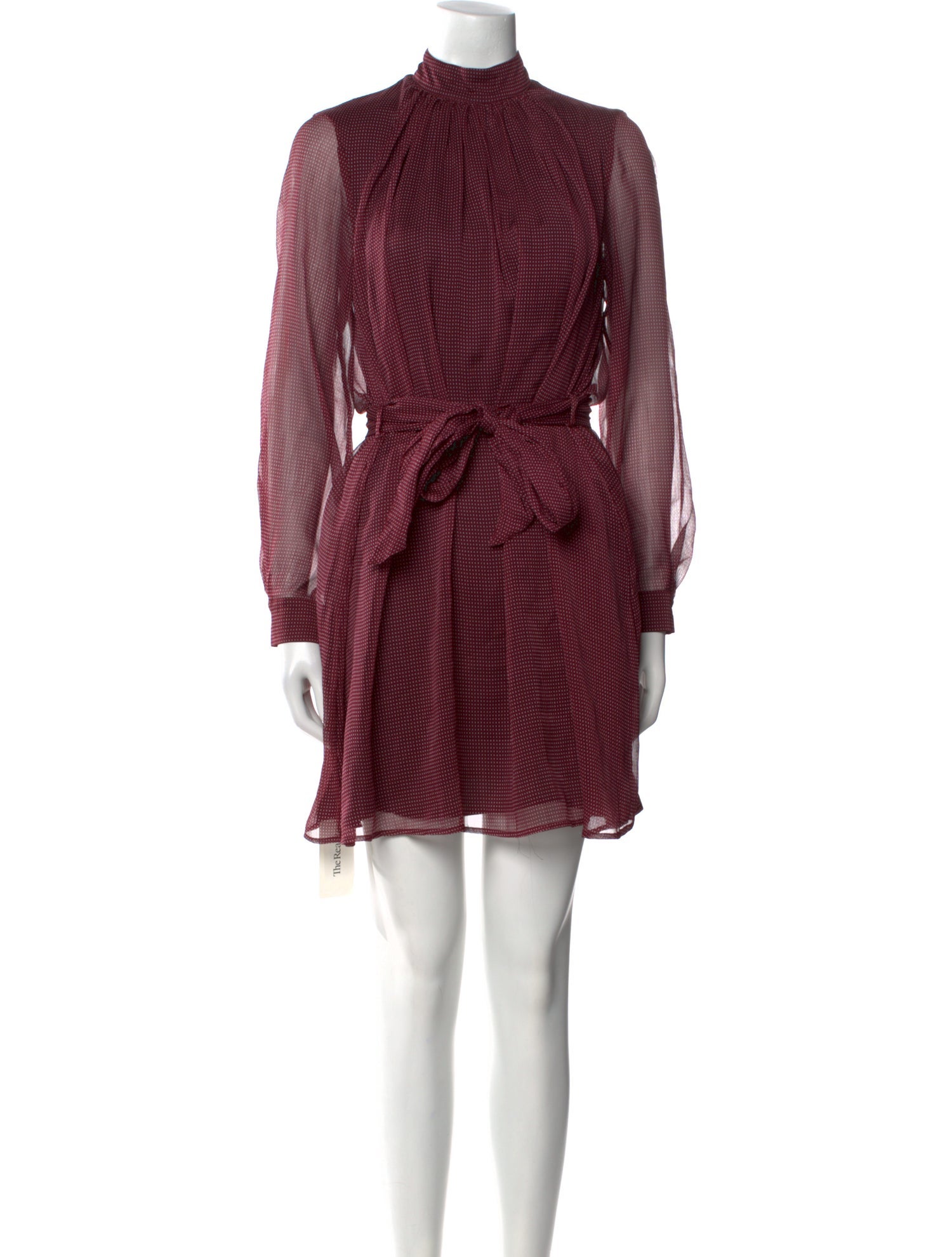 Claudie Pierlot Mock Neck Knee-Length Dress