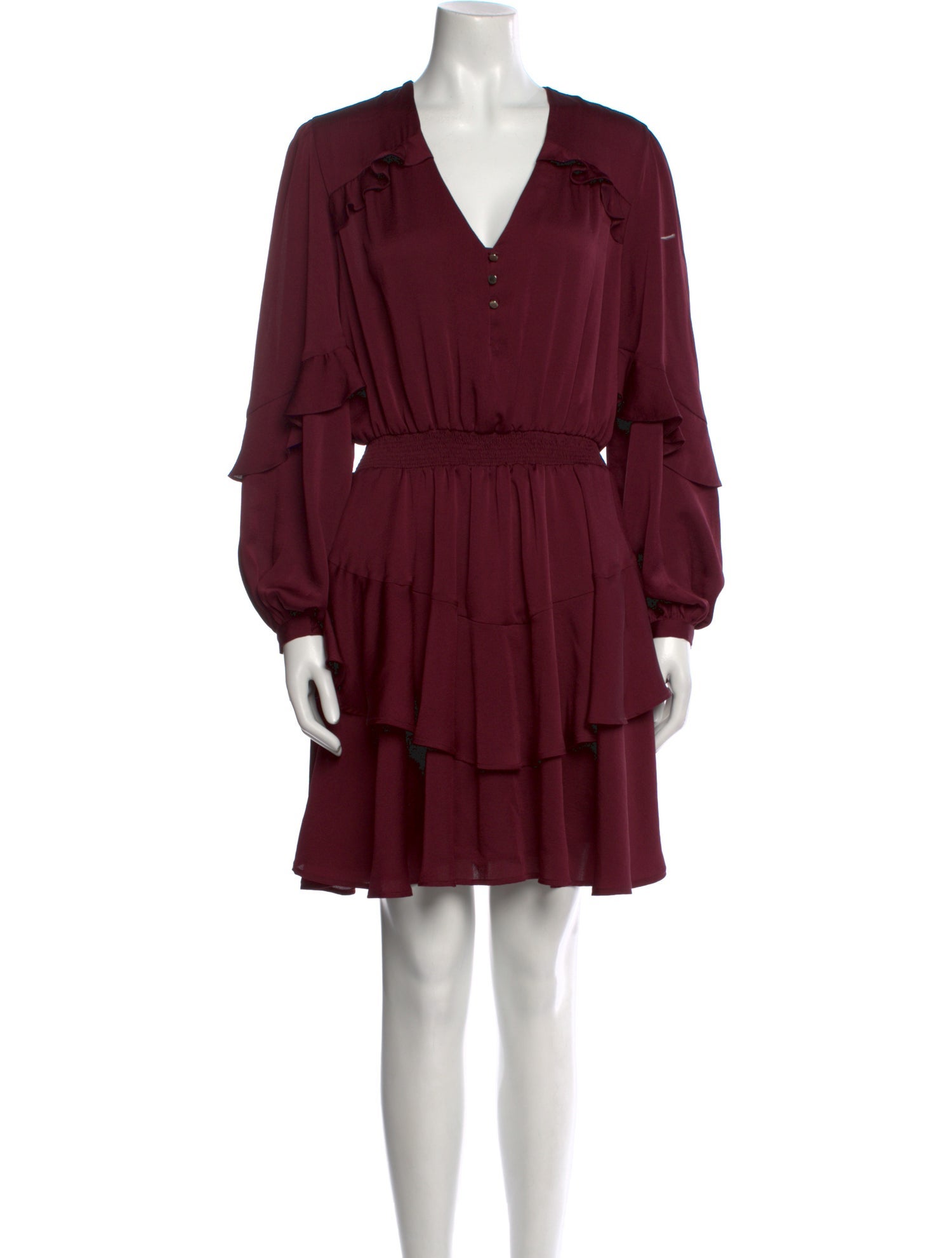Claudie Pierlot V-Neck Knee-Length Dress