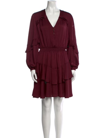 Claudie Pierlot V-Neck Knee-Length Dress