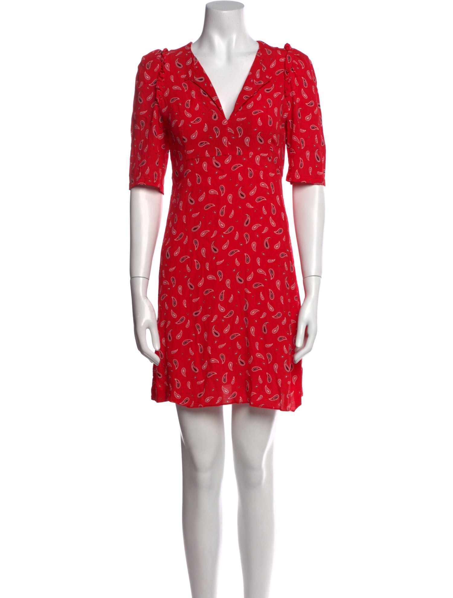 Claudie Pierlot Paisley Print Mini Dress