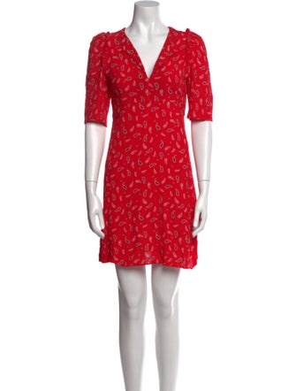 Claudie Pierlot Paisley Print Mini Dress