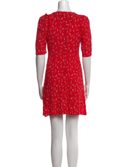 Claudie Pierlot Paisley Print Mini Dress