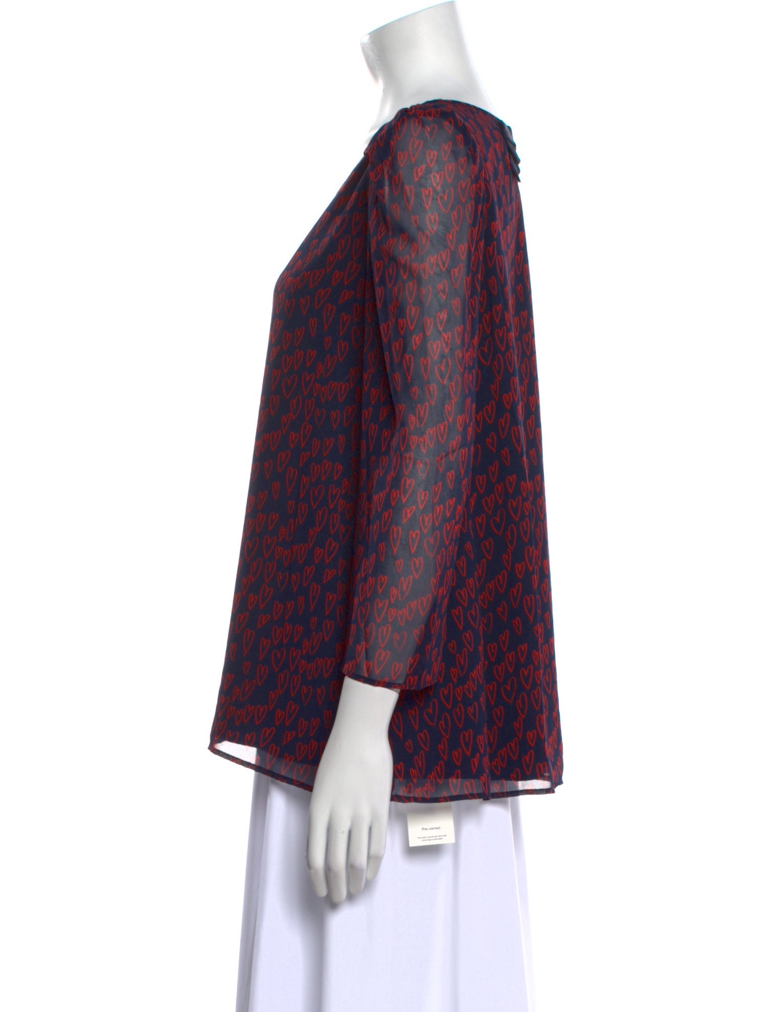 Claudie Pierlot Printed Scoop Neck Blouse