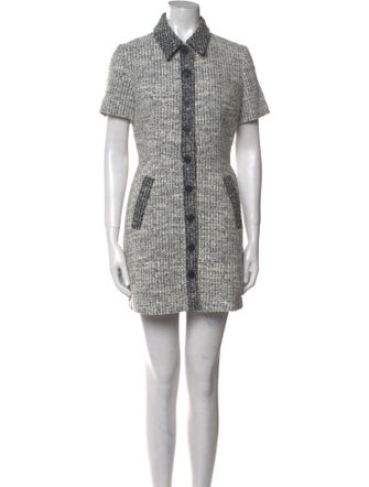 Claudie Pierlot Tweed Pattern Mini Dress