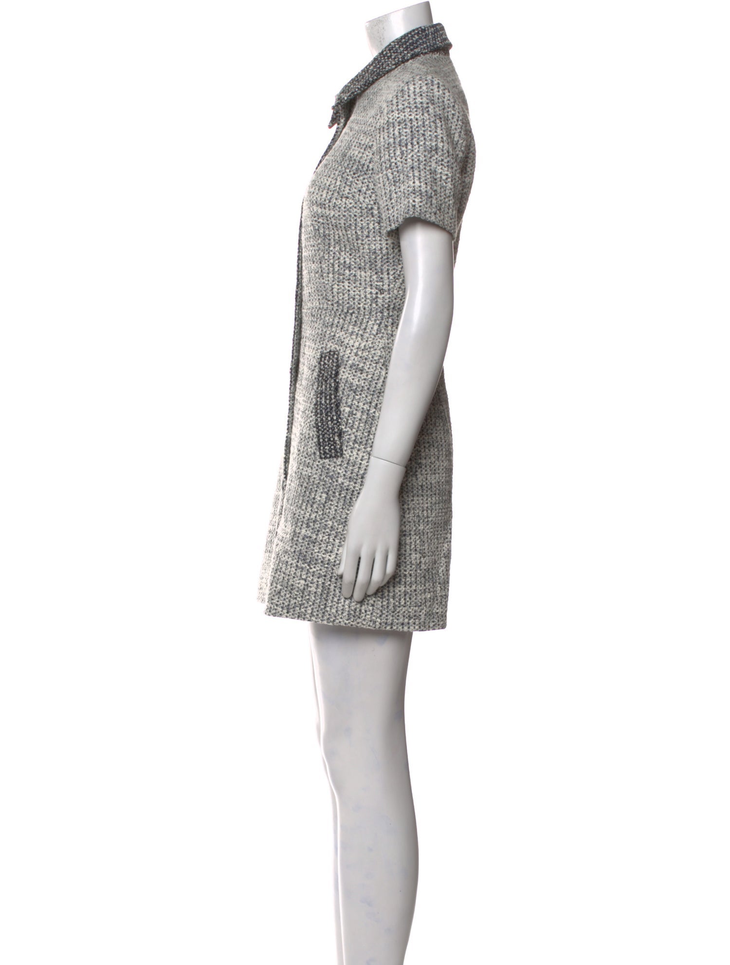 Claudie Pierlot Tweed Pattern Mini Dress