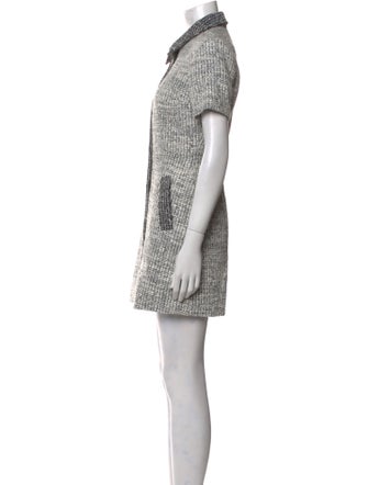 Claudie Pierlot Tweed Pattern Mini Dress