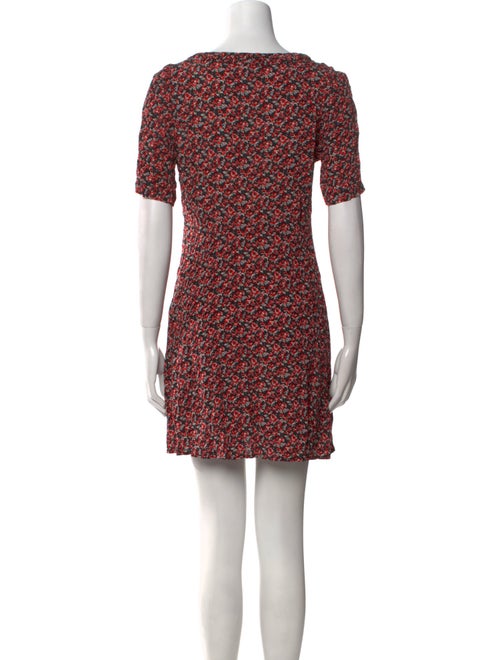 Claudie Pierlot Floral Print Mini Dress