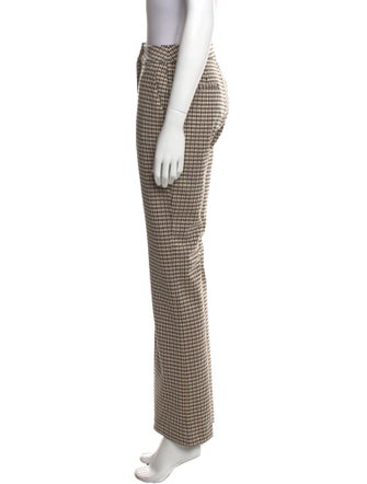 Claudie Pierlot Houndstooth Print Wide Leg Pants