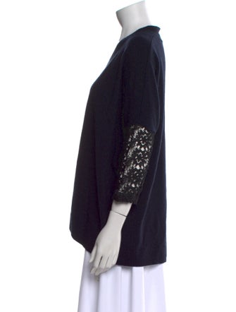 Claudie Pierlot Silk V-Neck Sweater