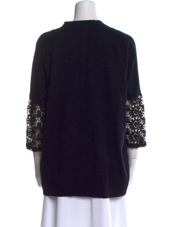 Claudie Pierlot Silk V-Neck Sweater