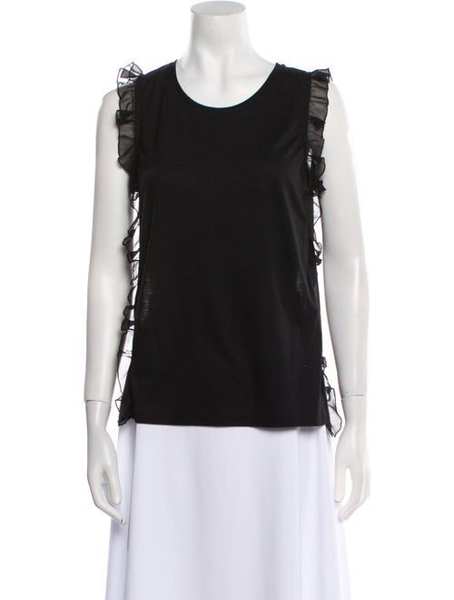 Claudie Pierlot Silk Scoop Neck Top