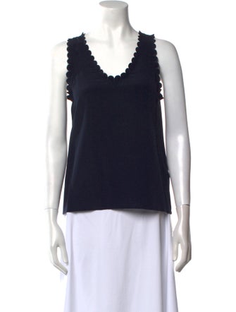 Claudie Pierlot Silk Scoop Neck Top