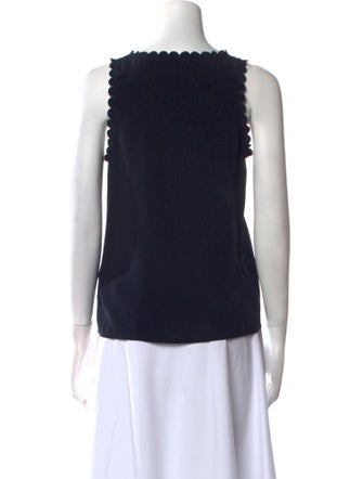 Claudie Pierlot Silk Scoop Neck Top