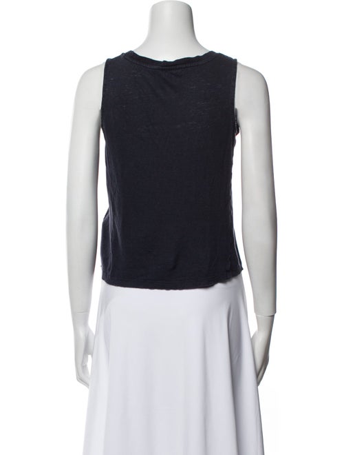 Claudie Pierlot Linen Scoop Neck Top