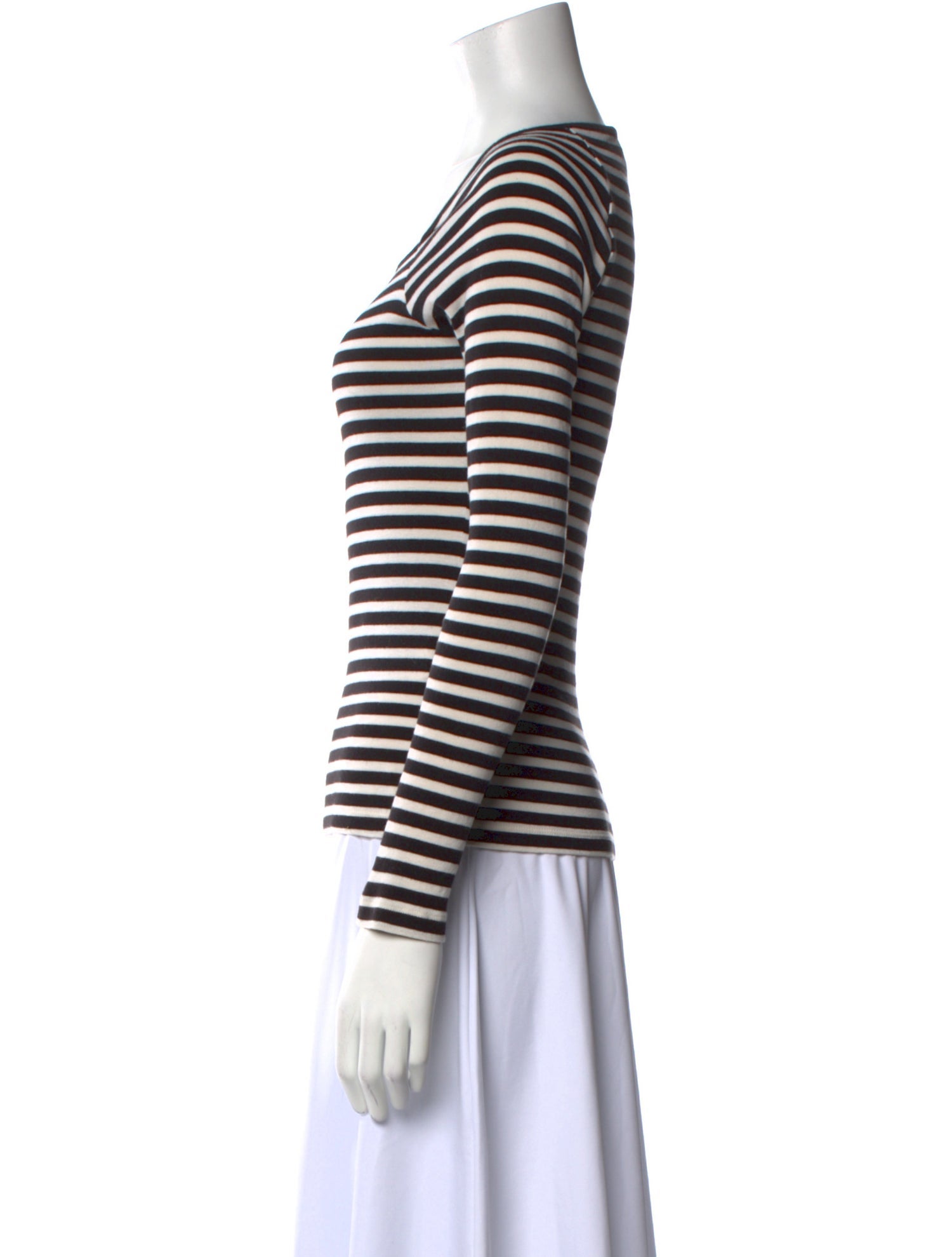 Claudie Pierlot Striped Square Neckline Top