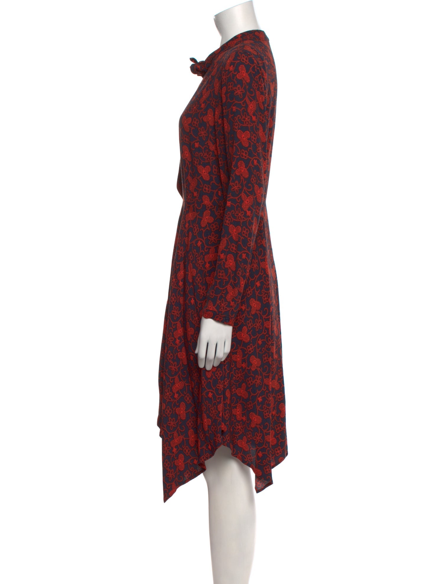 Claudie Pierlot Floral Print Knee-Length Dress