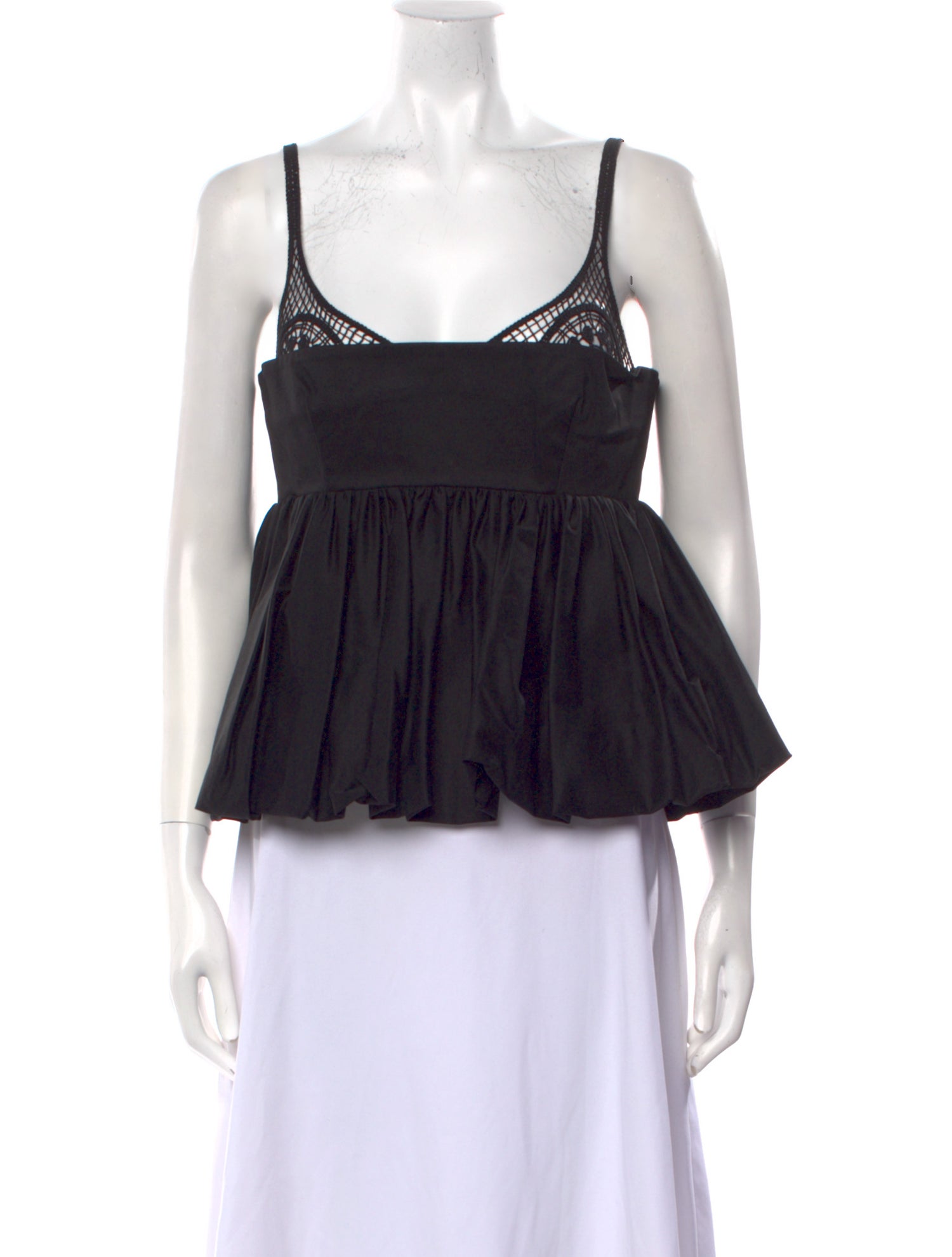 CLEA Square Neckline Sleeveless Crop Top