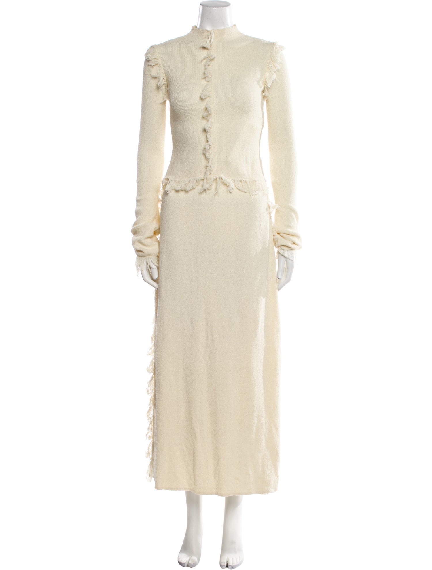 CLEA Fringe Trim Accent Skirt Set