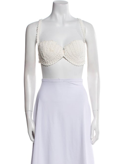 CLEA Square Neckline Sleeveless Crop Top