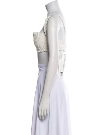 CLEA Square Neckline Sleeveless Crop Top