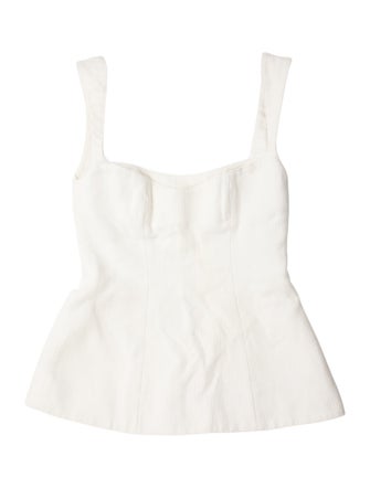 CLEA Square Neckline Sleeveless Crop Top