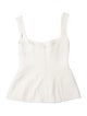 CLEA Square Neckline Sleeveless Crop Top