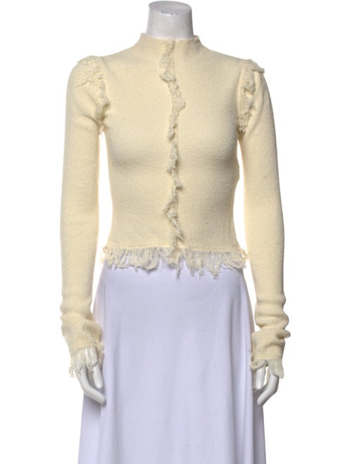 CLEA Mock Neck Long Sleeve Crop Top