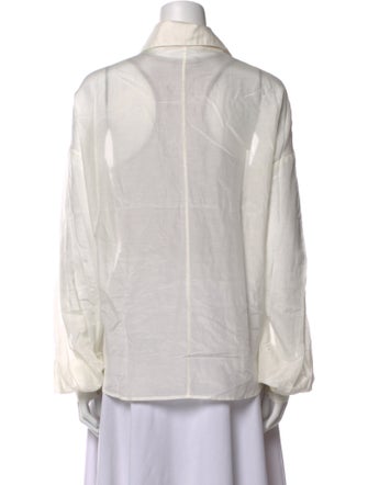 CLEA Long Sleeve Button-Up Top