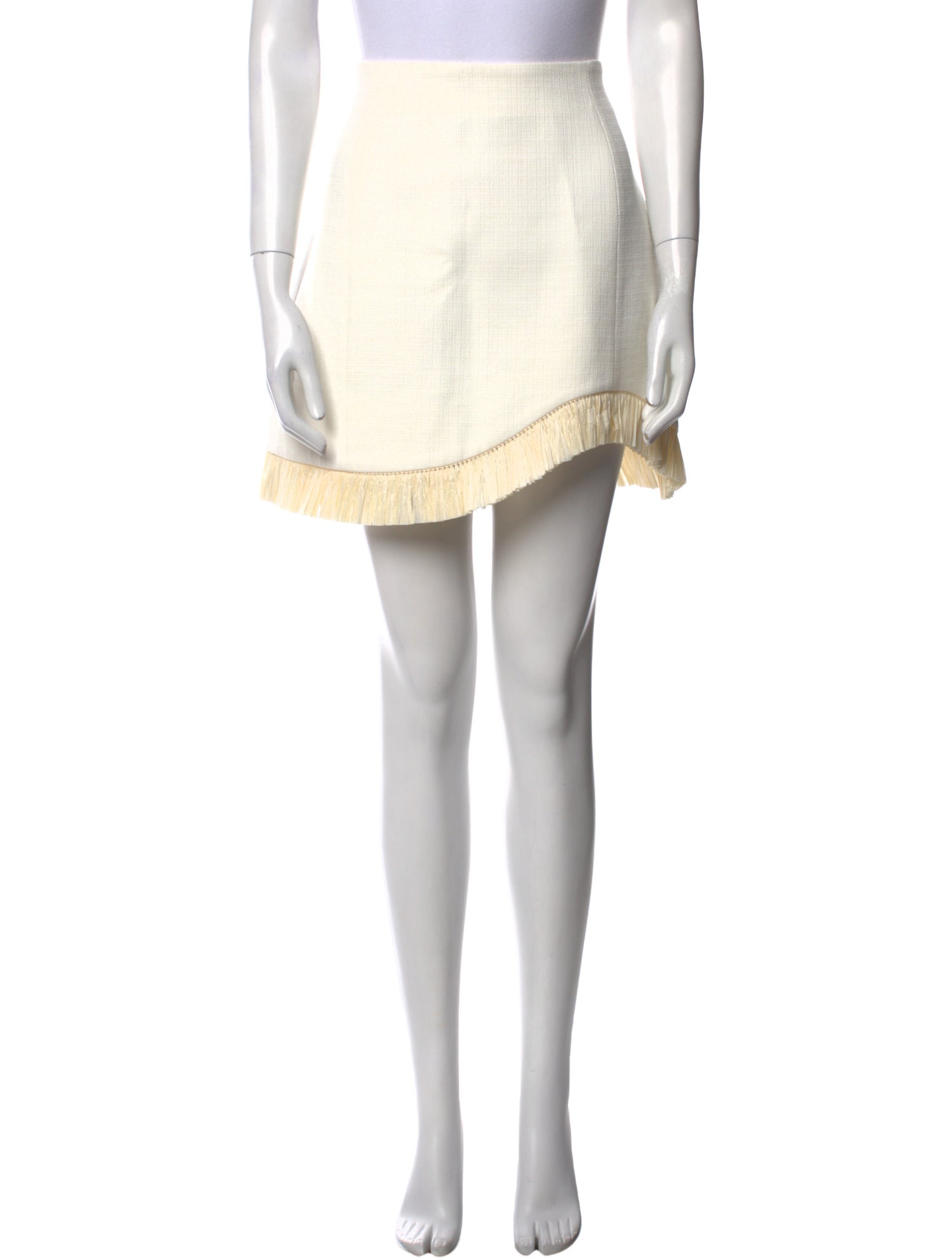 CLEA Fringe Trim Accent Mini Skirt w/ Tags