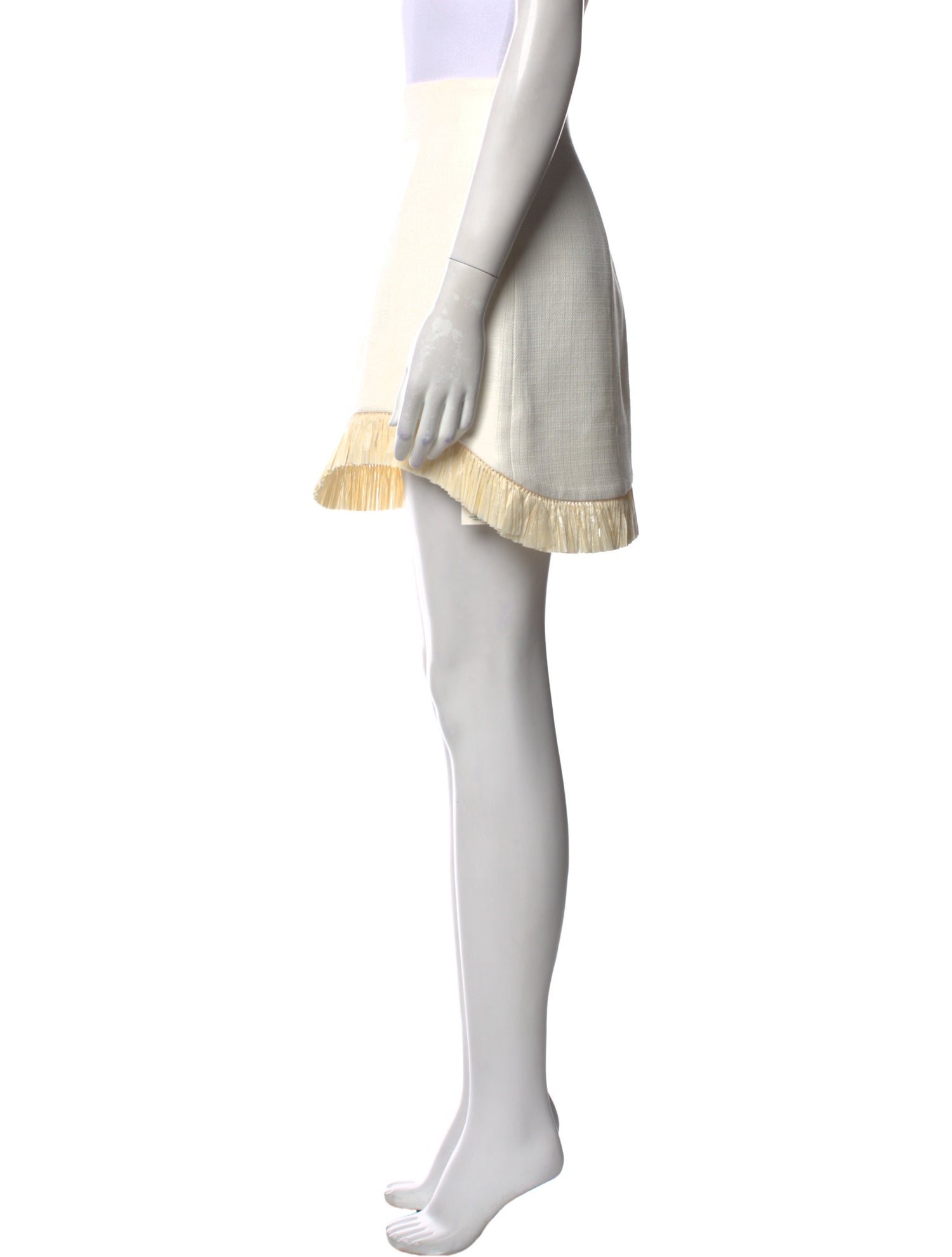 CLEA Fringe Trim Accent Mini Skirt w/ Tags