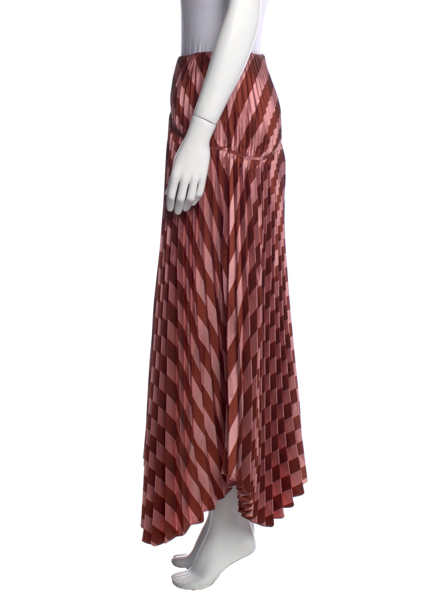 CLEA Striped Midi Length Skirt