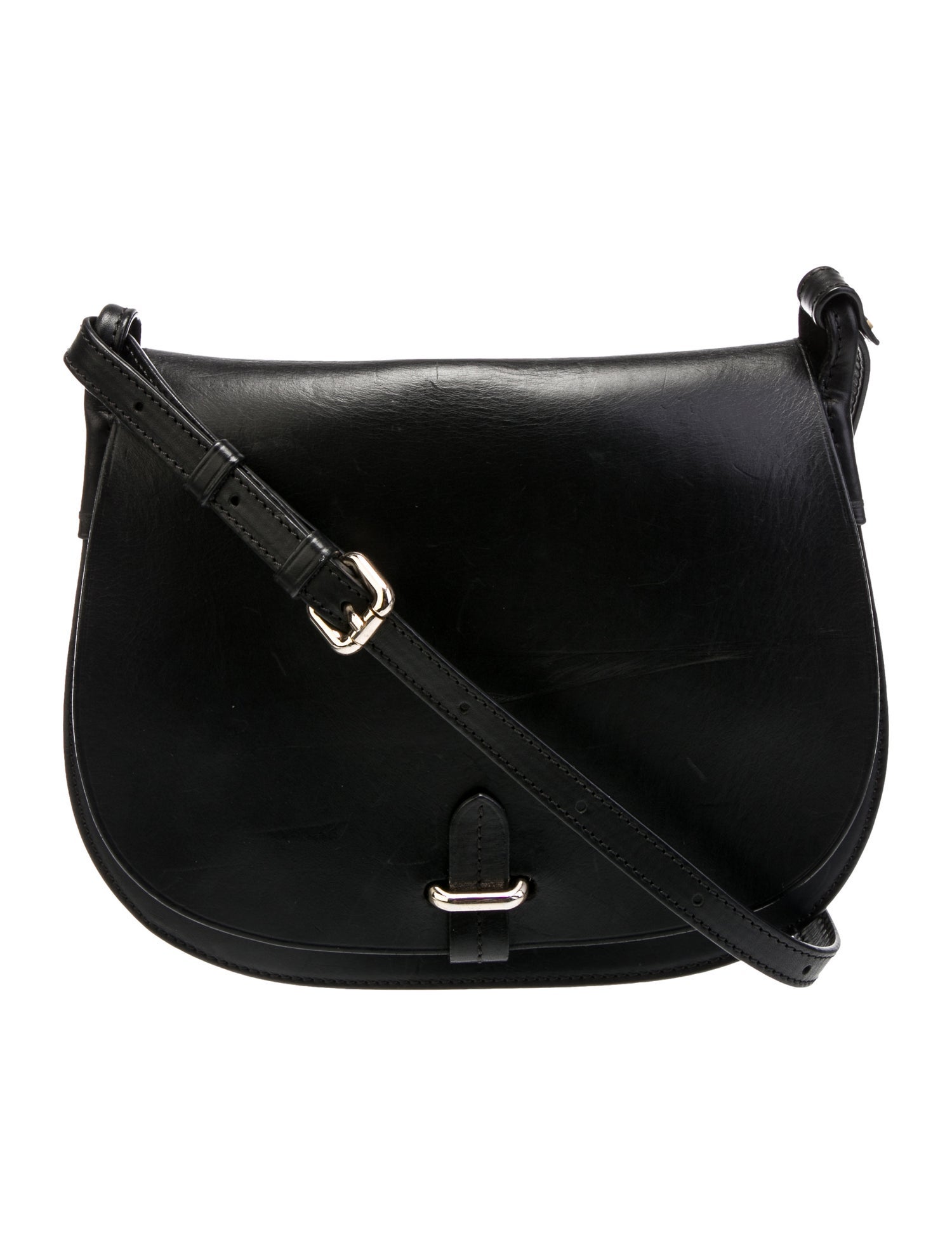 Céline Lefébure Leather Messenger Bag