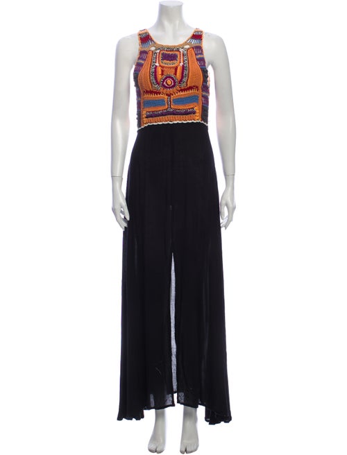 Cleobella Printed Long Dress Black