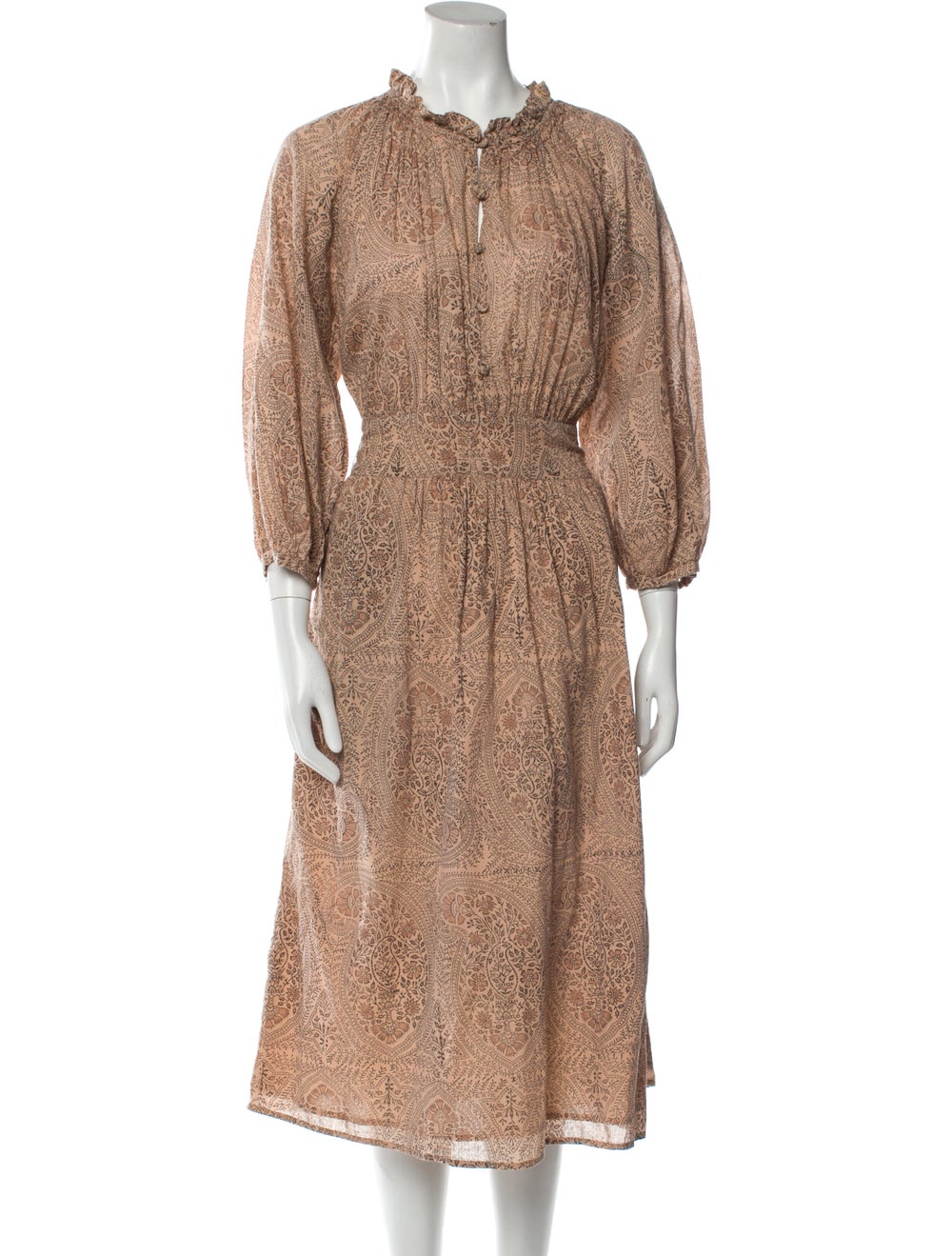 Cleobella Animal Print Long Dress - image 1