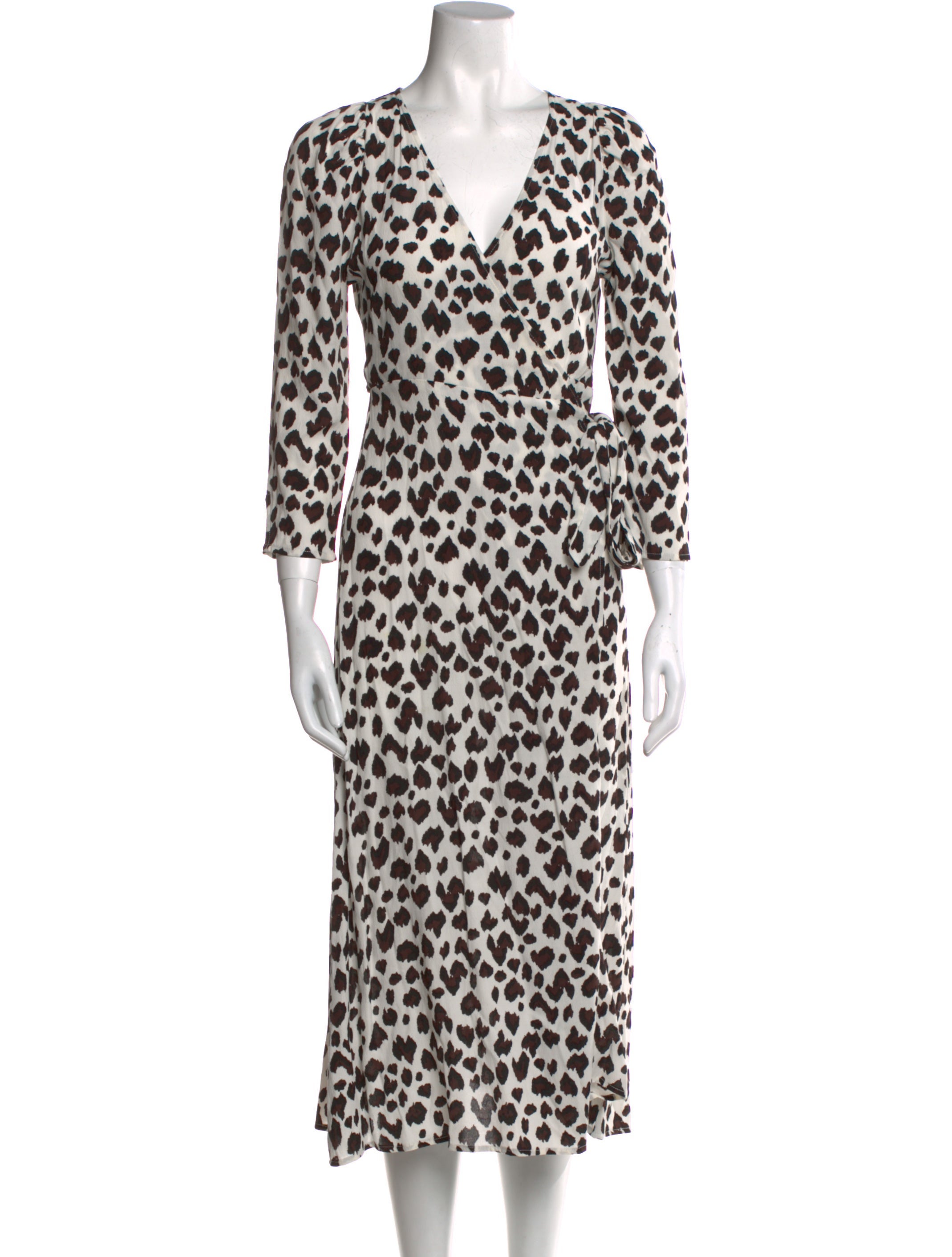 Cleobella Animal Print Midi Length Dress