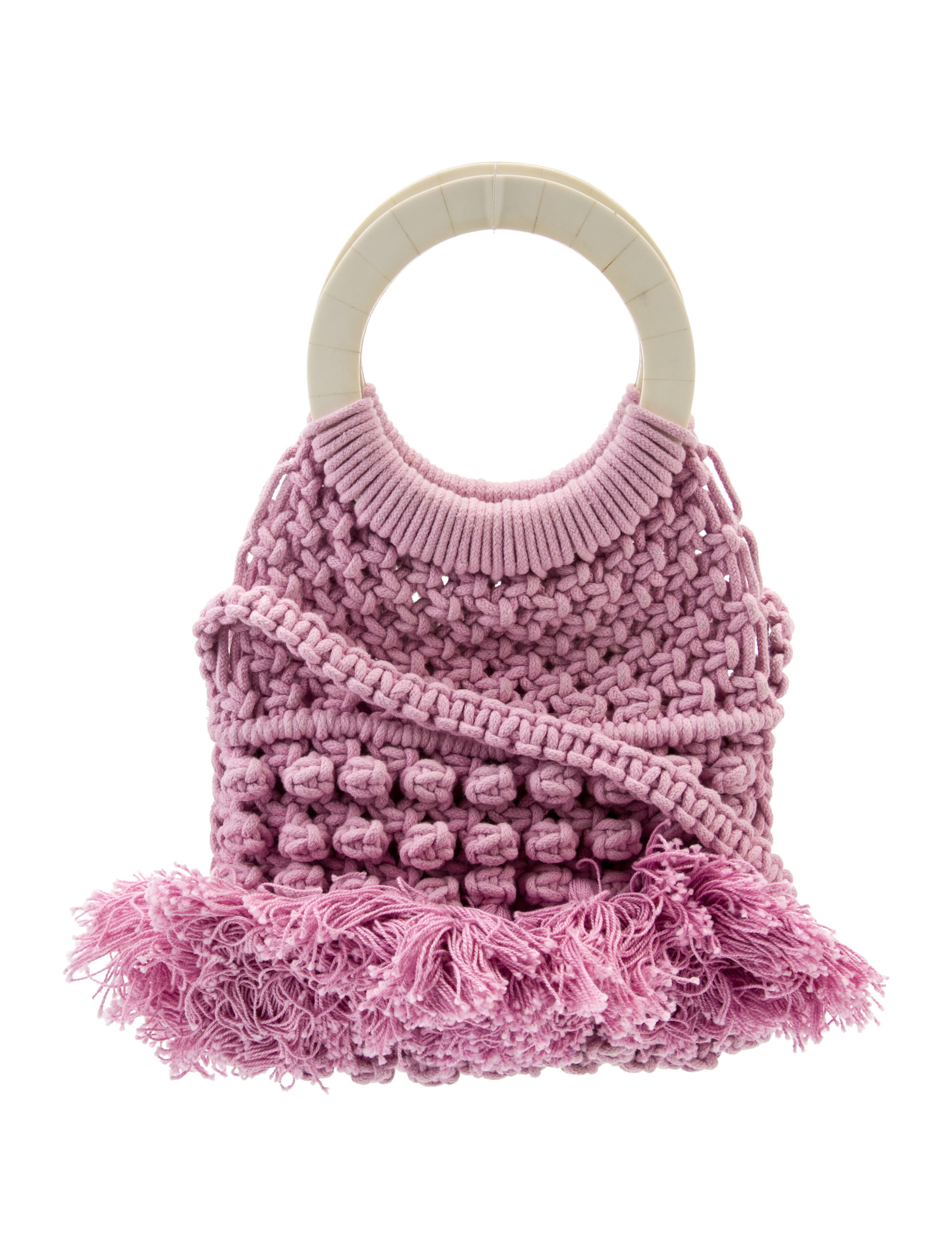 Cleobella Knit Crossbody Bag Pink Crossbody Bags, Handbags