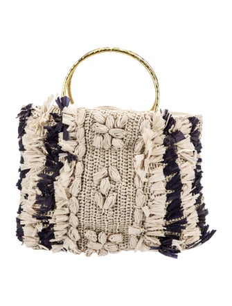 Cleobella Raffia Top Handle Bag