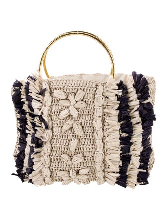 Cleobella Raffia Top Handle Bag